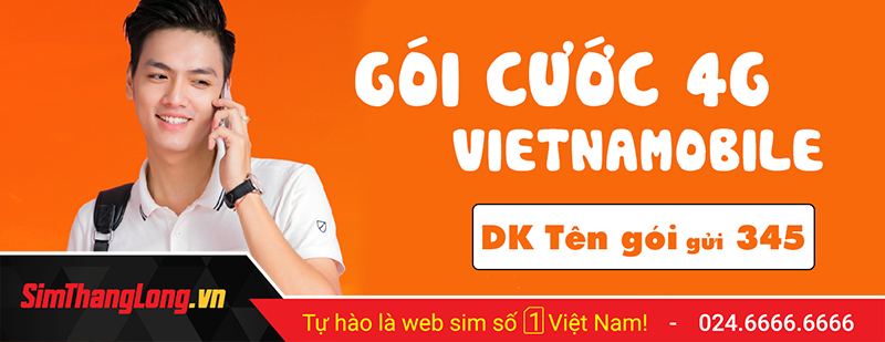 Các gói cước 3G, 4G Vietnamobile
