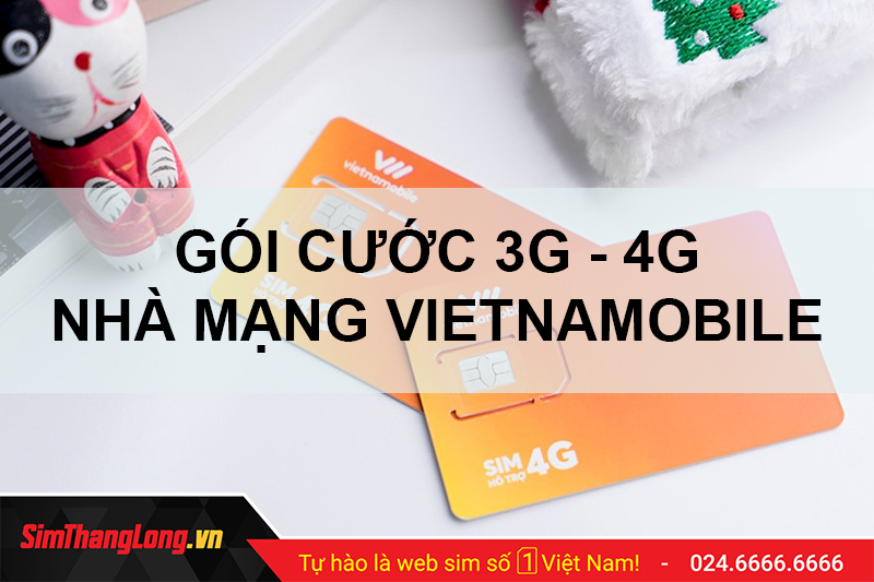 Các gói cước 3G/4G Vietnamobile phổ biến
