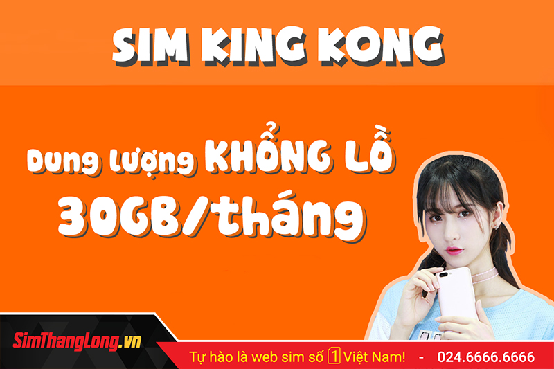 Ưu đãi của SIM King Kong Vietnamobile