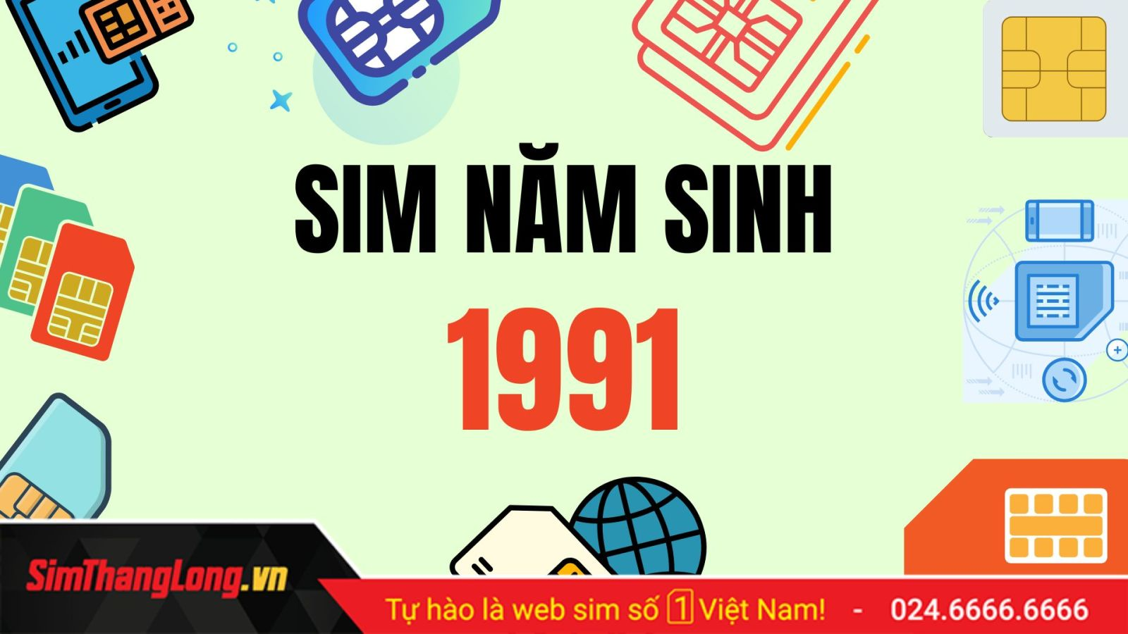Sim năm sinh 1991