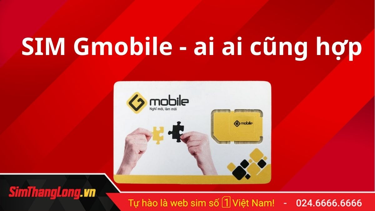 Sim số đẹp Gmobile hợp với mọi đối tượng