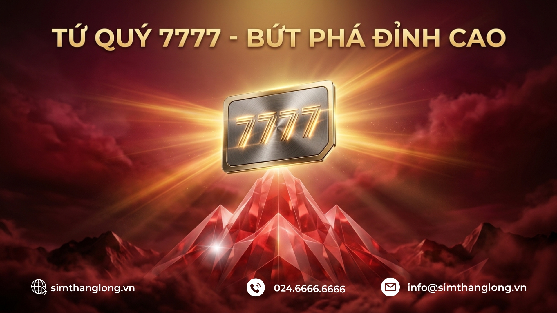 SIM TỨ QUÝ 7777 MAY MẮN VÀ THÀNH CÔNG