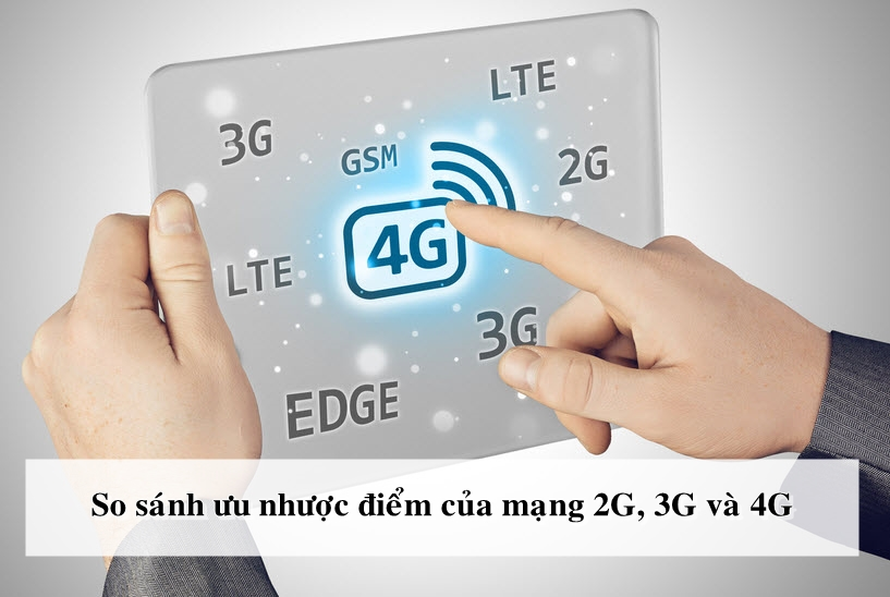 So sánh ưu nhược điểm của 2G, 3G, 4G