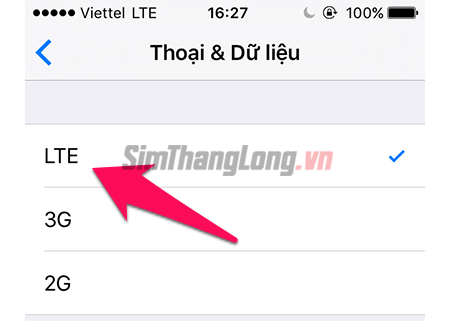 Sim 4G nhưng van hien thi mang 3G