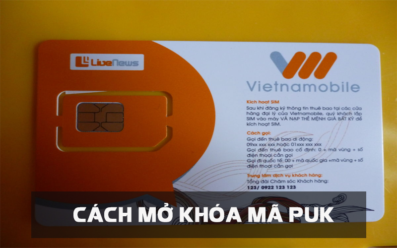 cách lấy lại mã puk