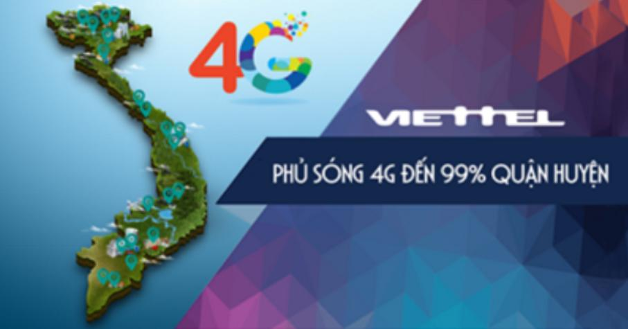 Vùng phủ sóng sim 4G Viettel