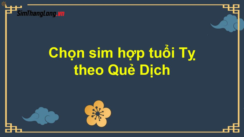 Chọn sim hợp tuổi Tỵ theo Quẻ Dịch