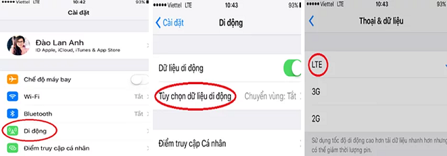 Chuyển sim 4G thành 3G Viettel