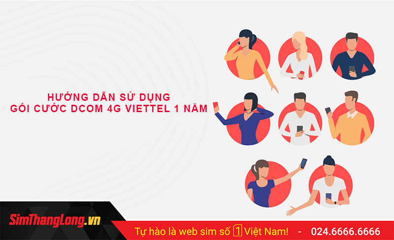 Các cú pháp sử dụng gói cước Dcom 4G Viettel 1 năm