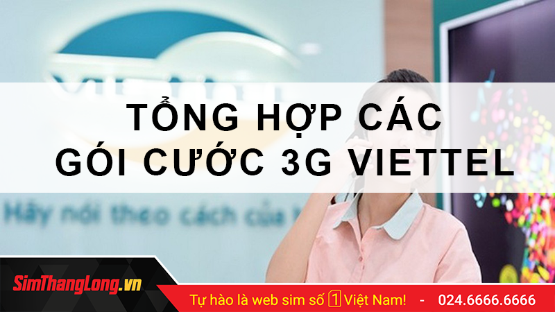 Các gói cước 3G Viettel phổ biến