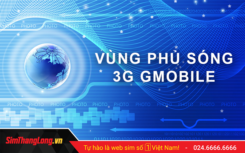 Vùng phủ sóng 3G Gmobile