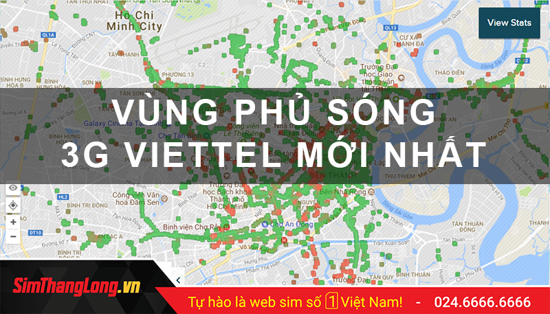 Vùng phủ sóng 3G Viettel