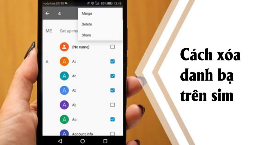 Khi nào thì cần đến cách xóa danh bạ trên sim?
