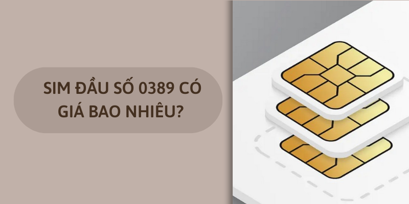 Sim đầu số 0389 có giá bao nhiêu? 