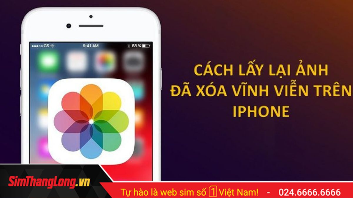 Cách khôi phục ảnh đã xóa vĩnh viễn trên iphone