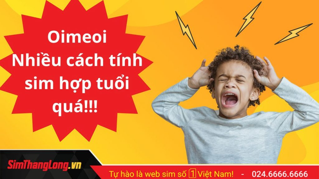 Loạn với những cách tính sim hợp tuổi