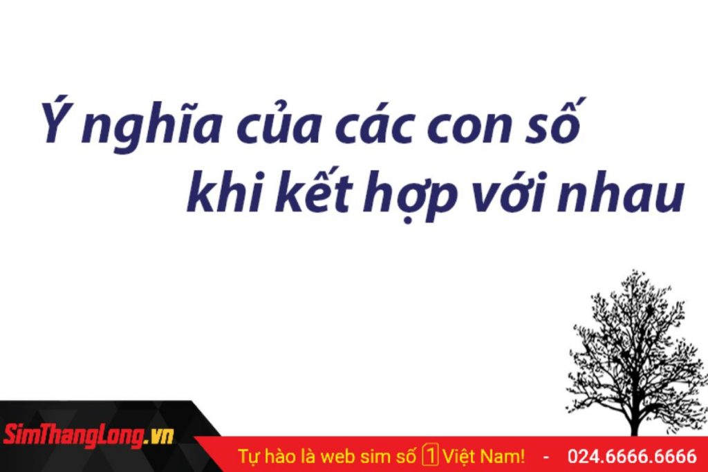 Các con số khi kết hợp với nhau có ý nghĩa như thế nào