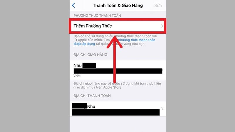 Thêm phương thức thanh toán