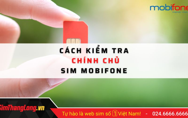 Hướng dẫn cách kiểm tra chính chủ sim MobiFone