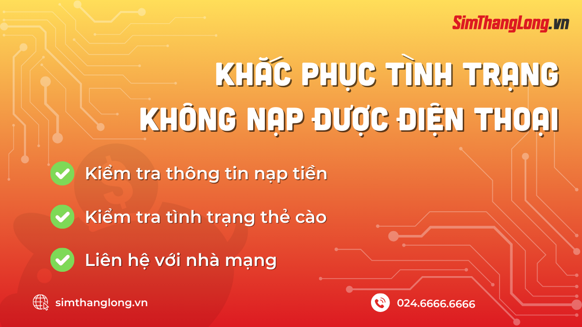 Những cách khắc phục khi không thể nạp điện thoại mạng MbiFone