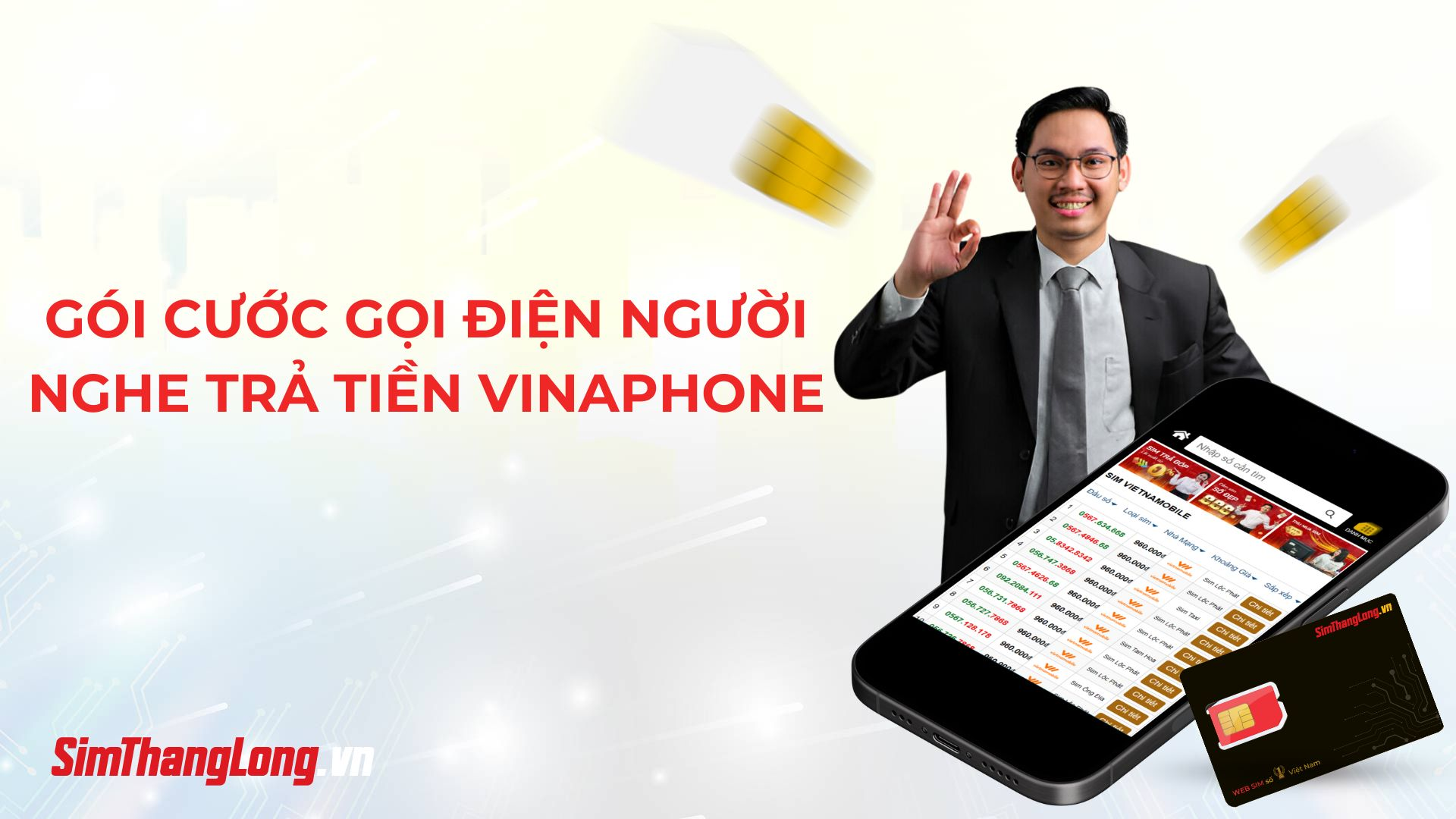 gói cước gọi điện người nghe trả tiền của Vinaphone