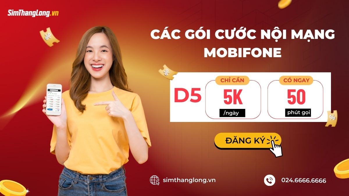 các gói cước nội mạng Mobifone phổ biến