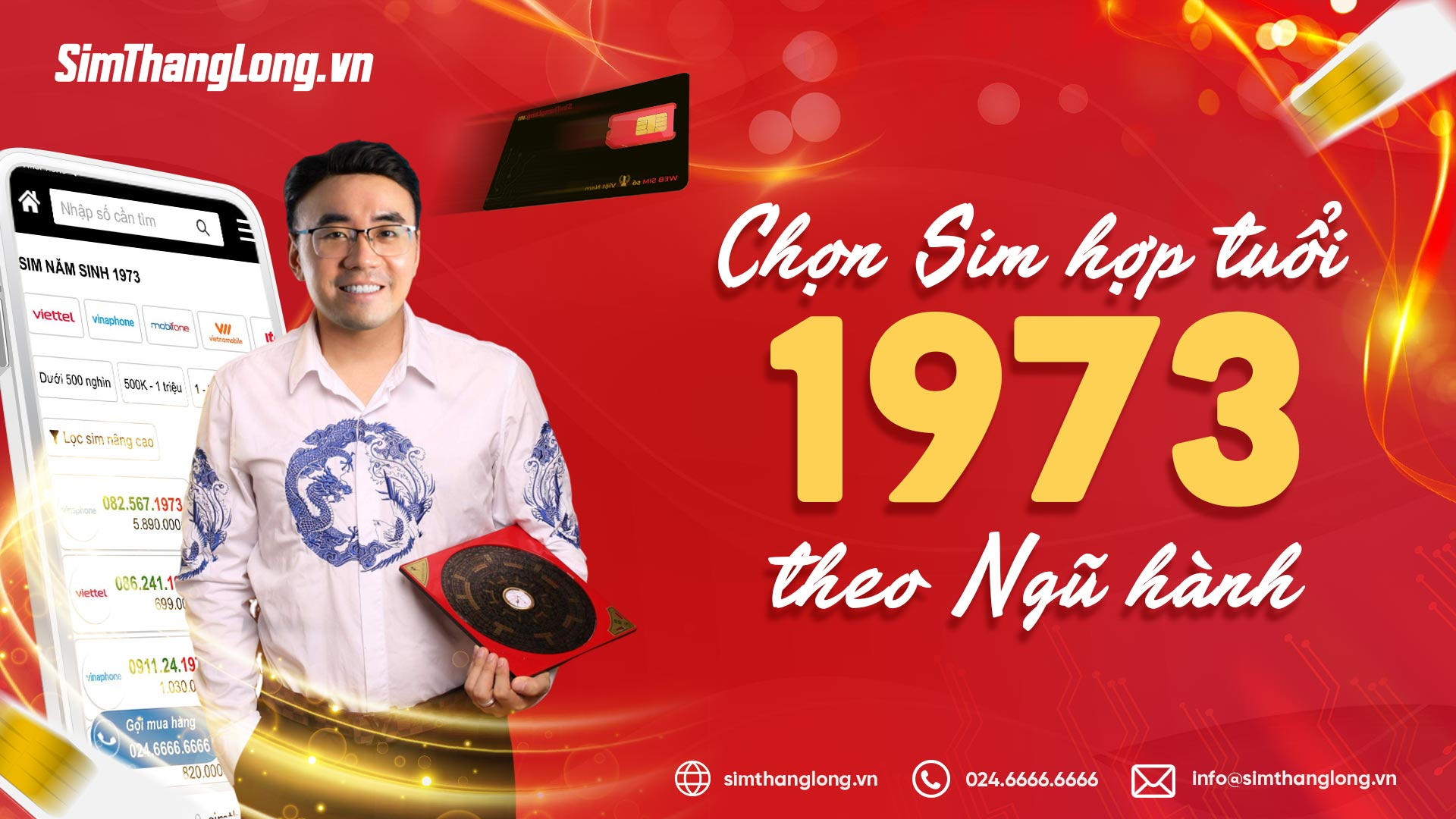 Cách chọn sim hợp tuổi 1973 theo ngũ hành