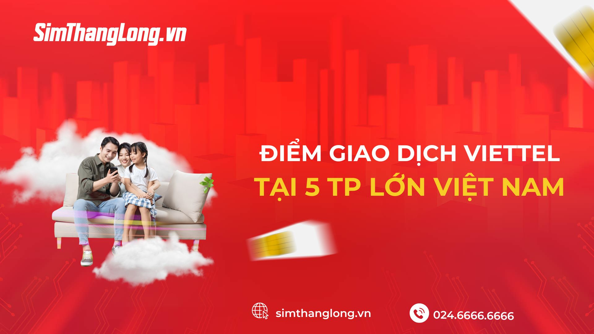 Điểm giao dịch Viettel tại 5 TP lớn