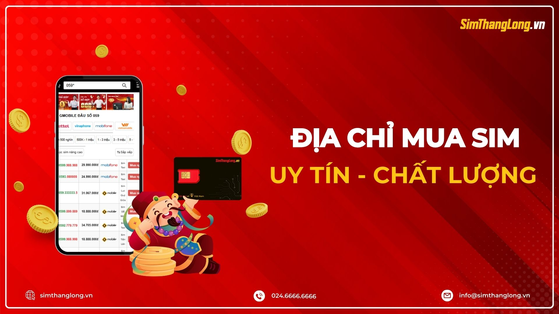 Địa chỉ mua sim đầu số 059 uy tín tại Sim Thăng Long