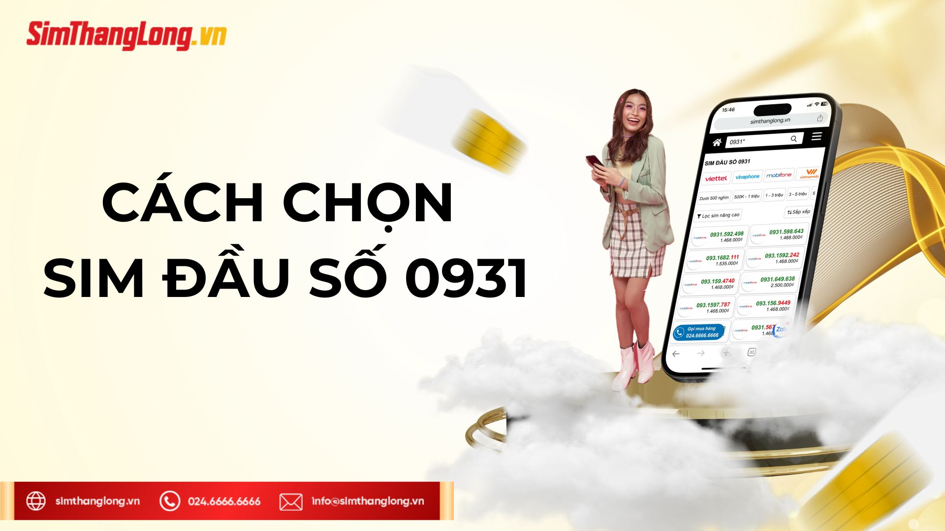 Cách chọn sim đầu số 0931