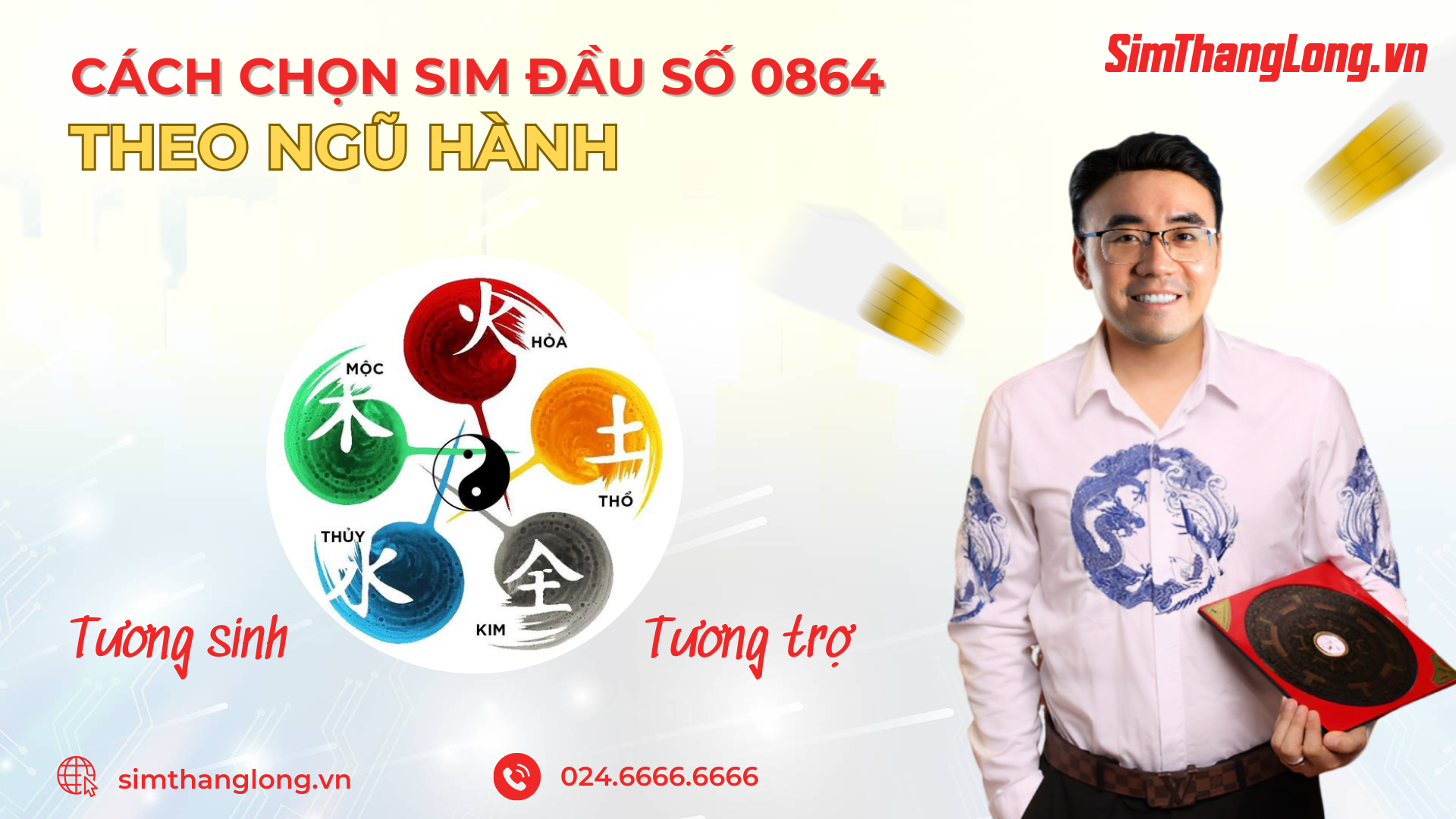 Chọn sim đầu 0864 theo ngũ hành 