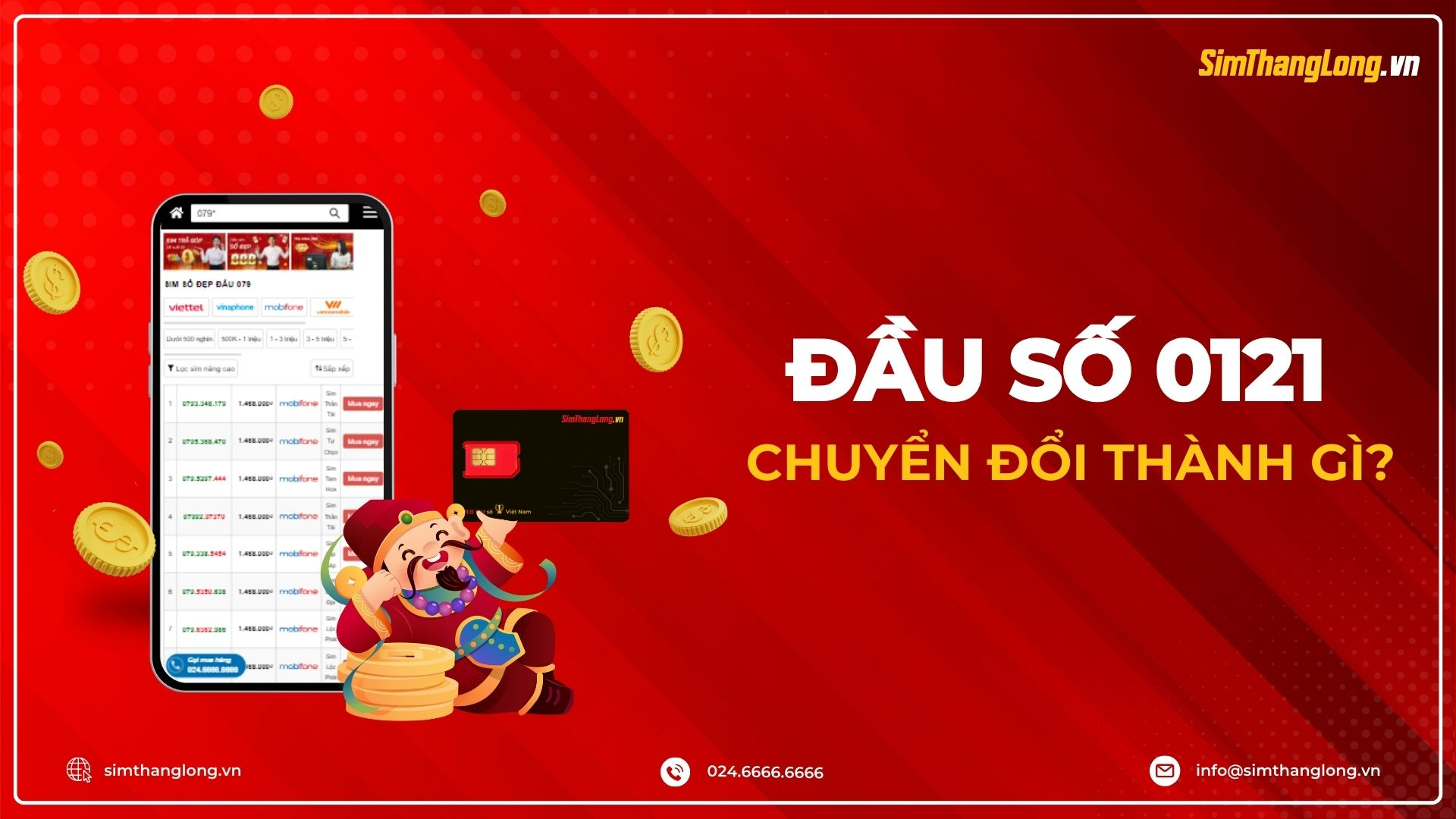 Đầu số 0121 được chuyển thành gì?