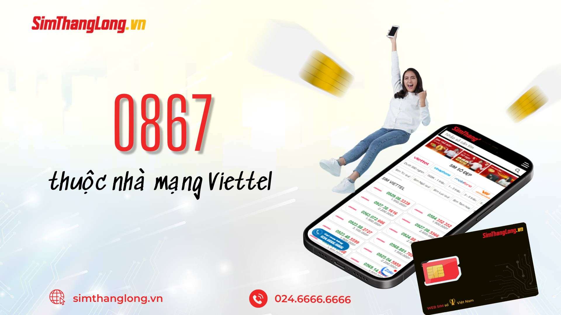 Đầu số 0867 thuộc nhà mạng Viettel