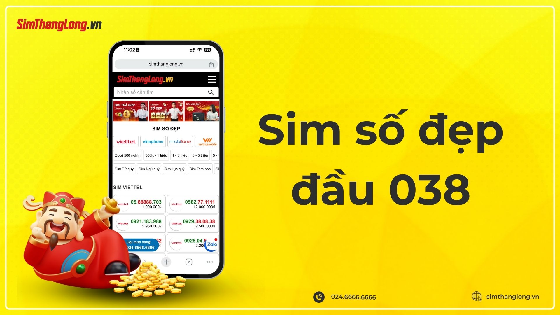 Đầu số 038 mạng Viettel