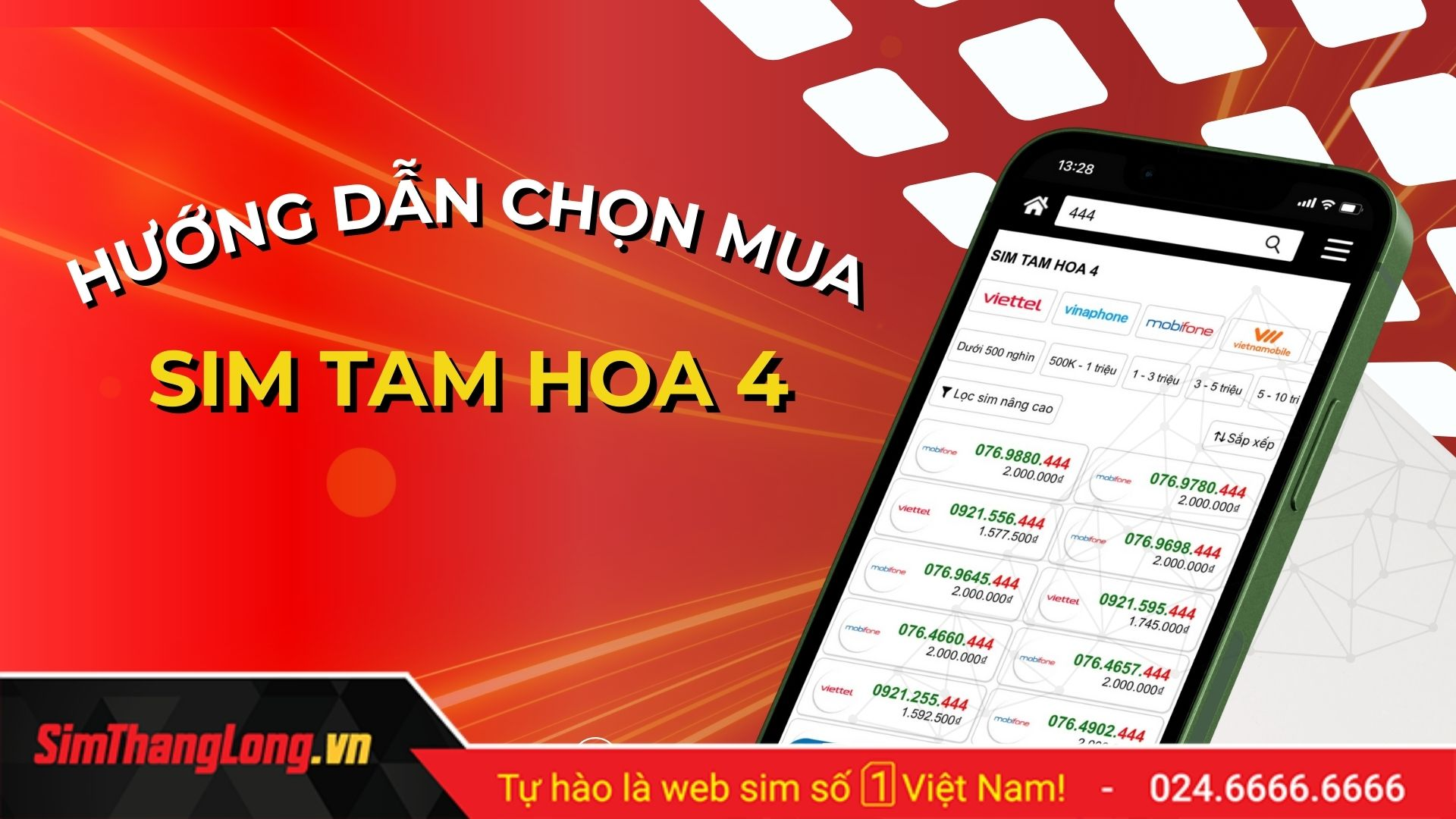 Hướng dẫn mua sim tam hoa 4