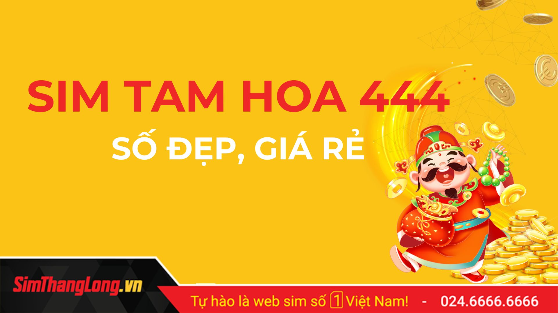 Sim tam hoa 444 tại Sim Thăng Long