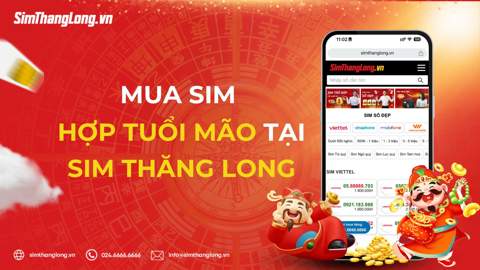 Mua sim hợp tuổi Mão tại Sim Thăng Long