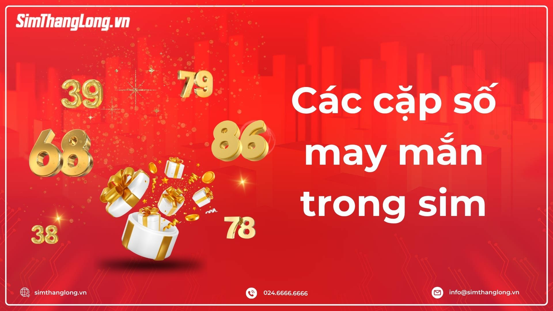 Các cặp số may mắn trong sim Các cặp số may mắn trong sim