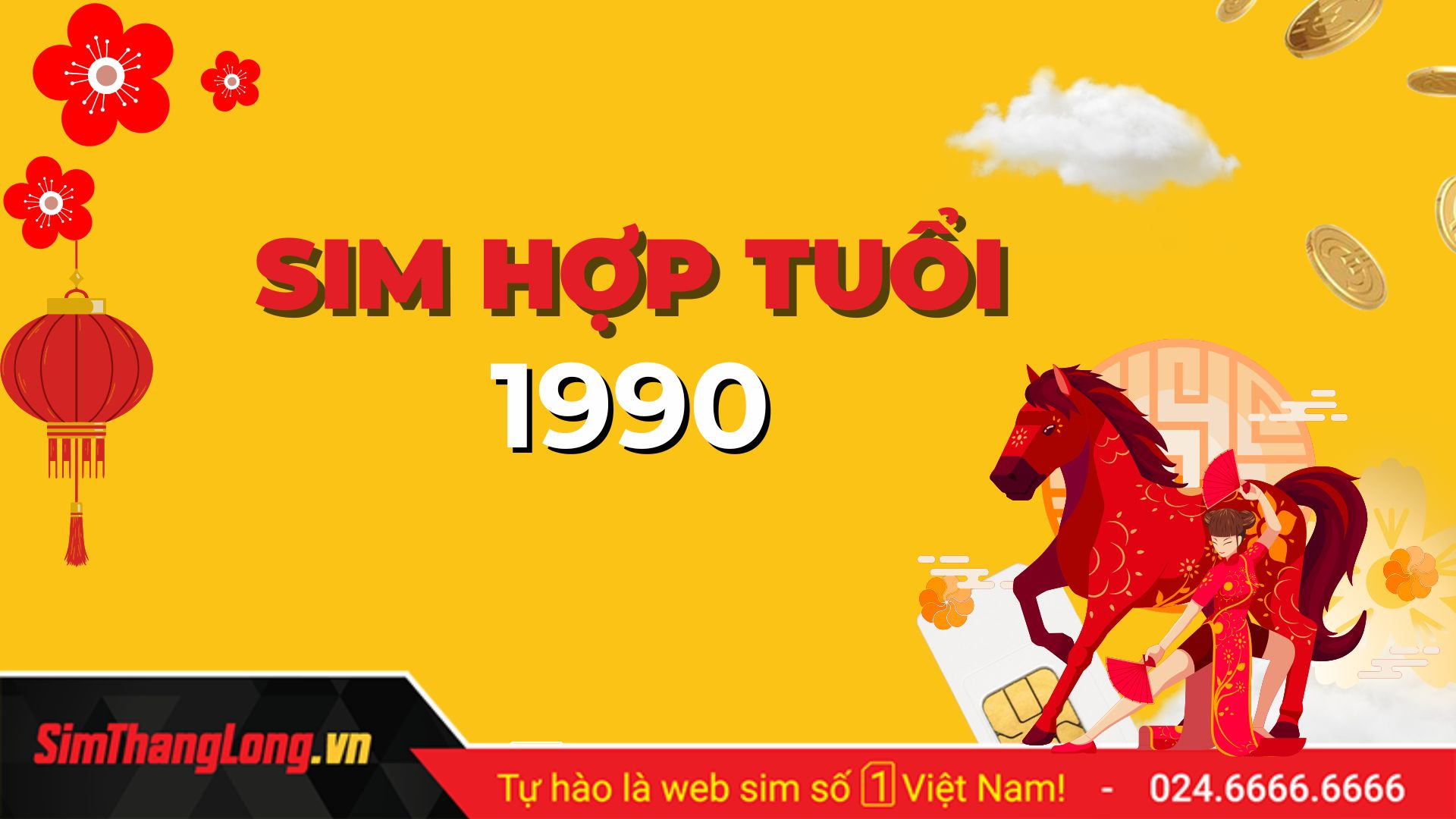 Sim phong thủy hợp tuổi 1990