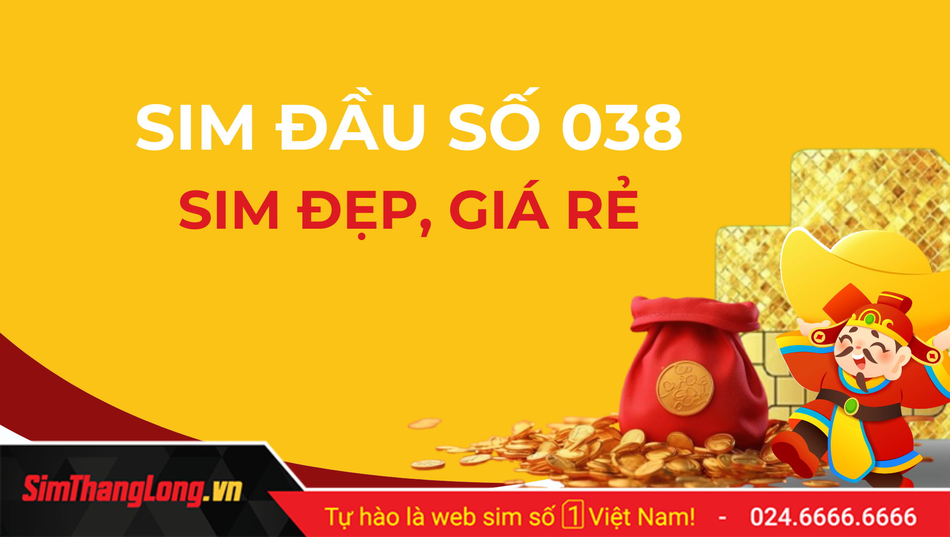 Sim đầu số 038 tại Sim Thăng Long