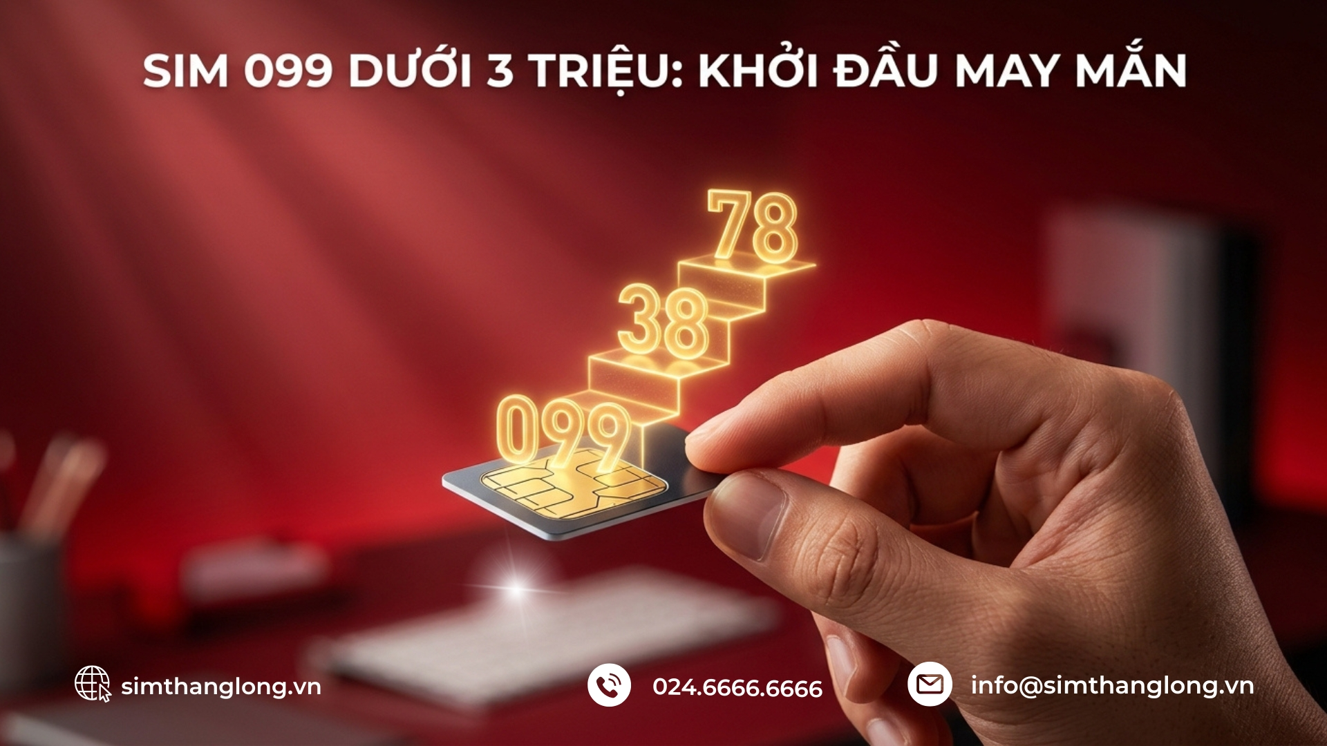 Kho sim đầu số 099 dưới 3 triệu tại Sim Thăng Long