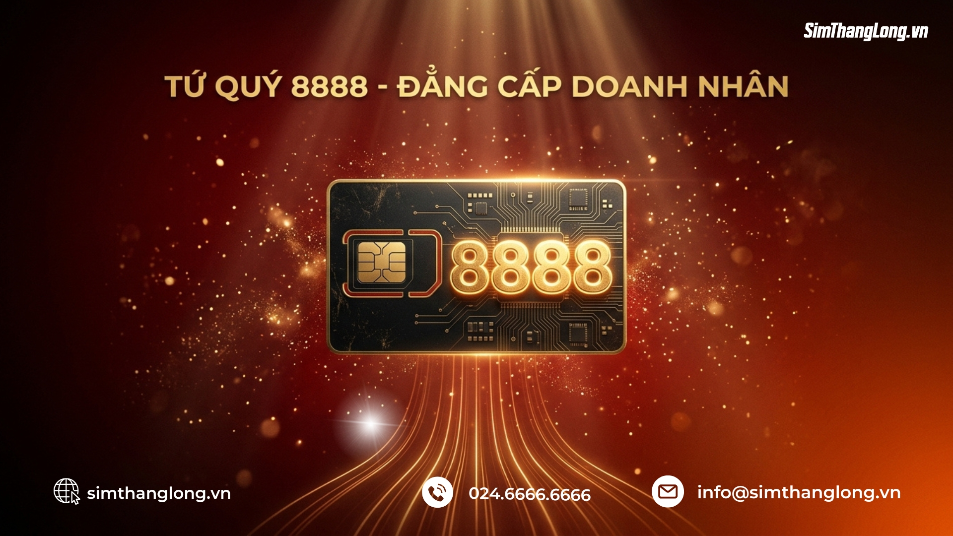 Sim tứ quý 8888 tại Sim Thăng Long