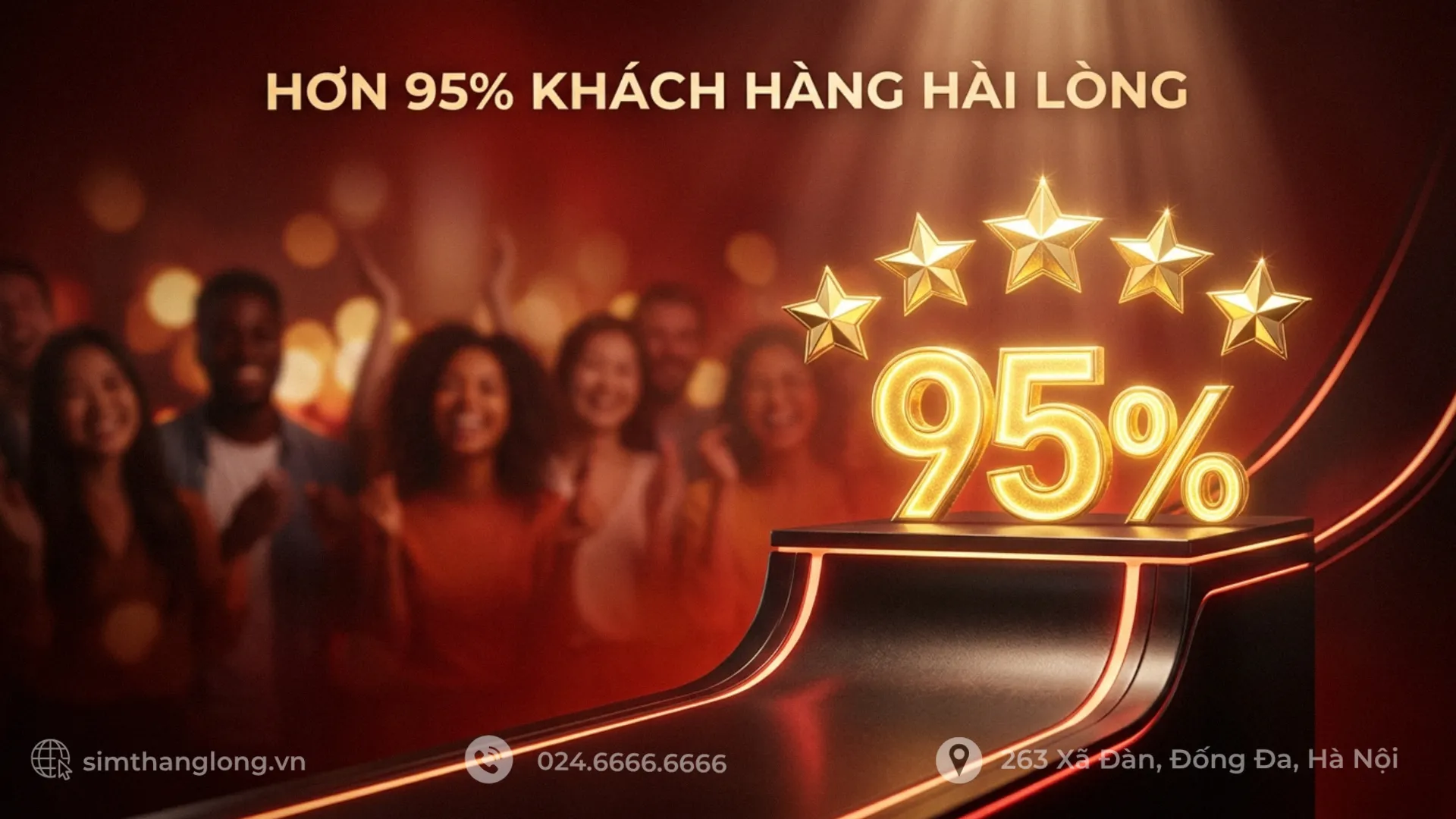 Tỷ lệ khách hàng hài lòng cao liên tiếp trong các năm từ 2010 đến 2023, giữ vững tỷ lệ trên 95%